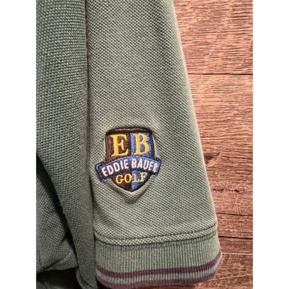 Eddie Bauer Ebtek Mens Golf Cotton Polo Shirt Size Large - Picture 3 of 4